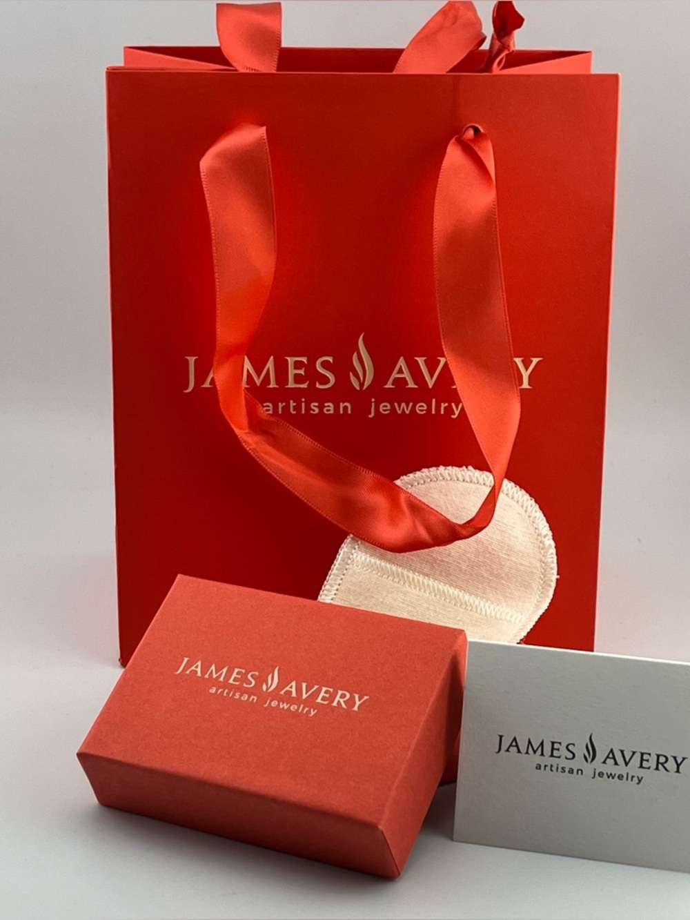 James Avery Retired Sterling Silver Tall Swirl Double Heart Ring Size 7 Bag - Picture 2 of 6